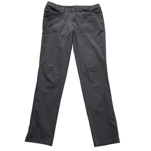 Lululemon Pants 34 ABC Classic Fit Warpstreme Dark Grey Chino Flat Front Golf